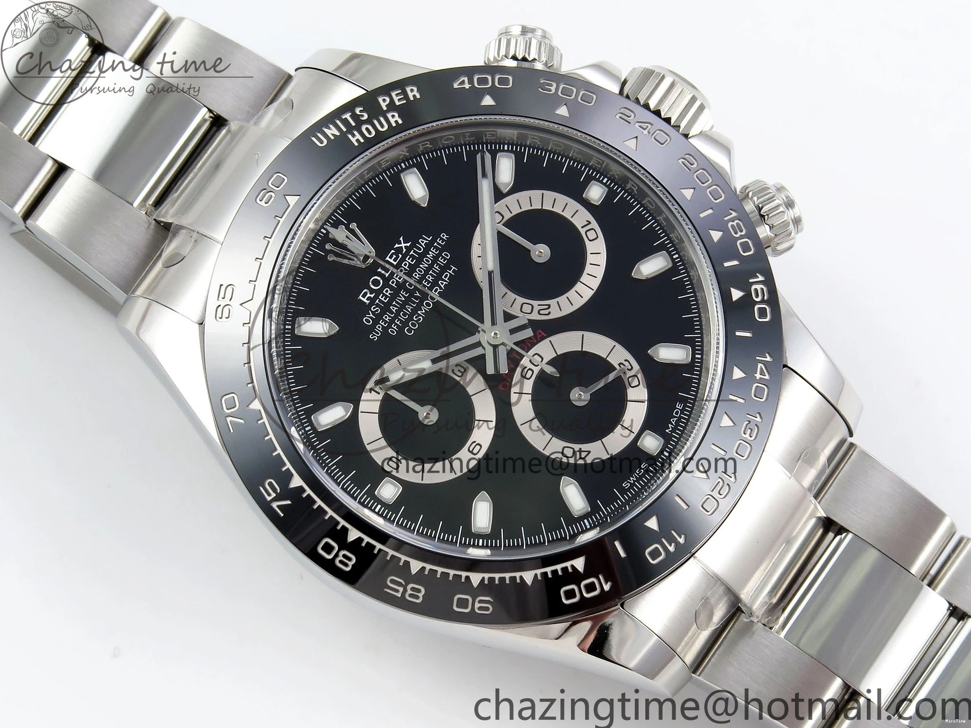 MiroTime 0118 Refined Daytona 116500 Clean 1:1 Best Edition 904L SS Case and Bracelet Black Dial SA4130 V 1552